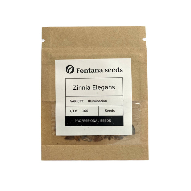 Zinnia Illumination Seeds Packet
