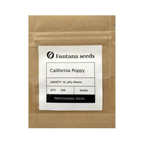 California Poppy Jelly Beans Seed Size