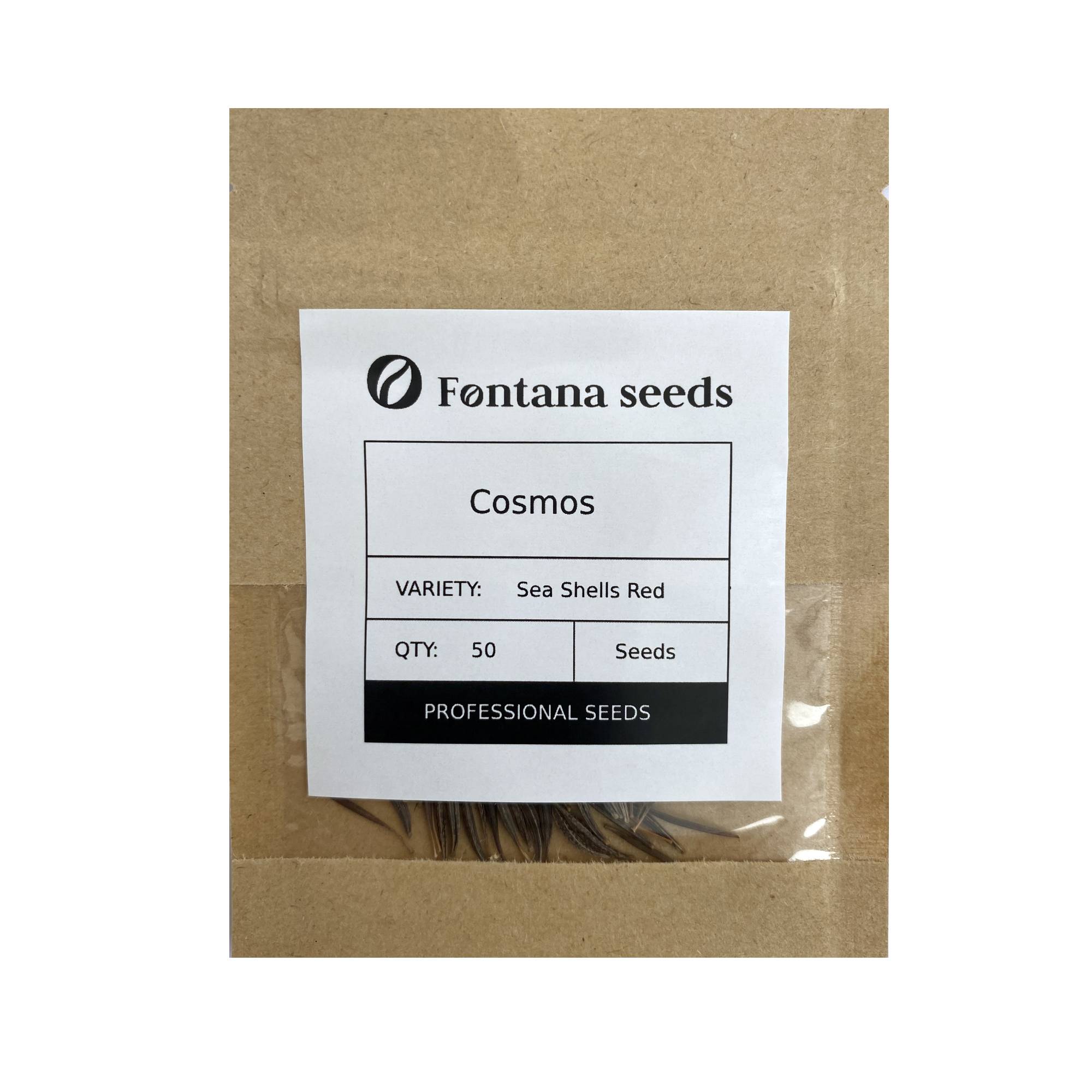 Red Shell Seeds Cosmos Bipinnatus Sea Shells Red - Cosmos Seeds | Fontana Seeds