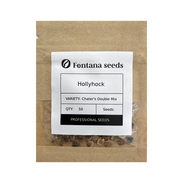 Hollyhock Chaters Double Mix Seeds Pack