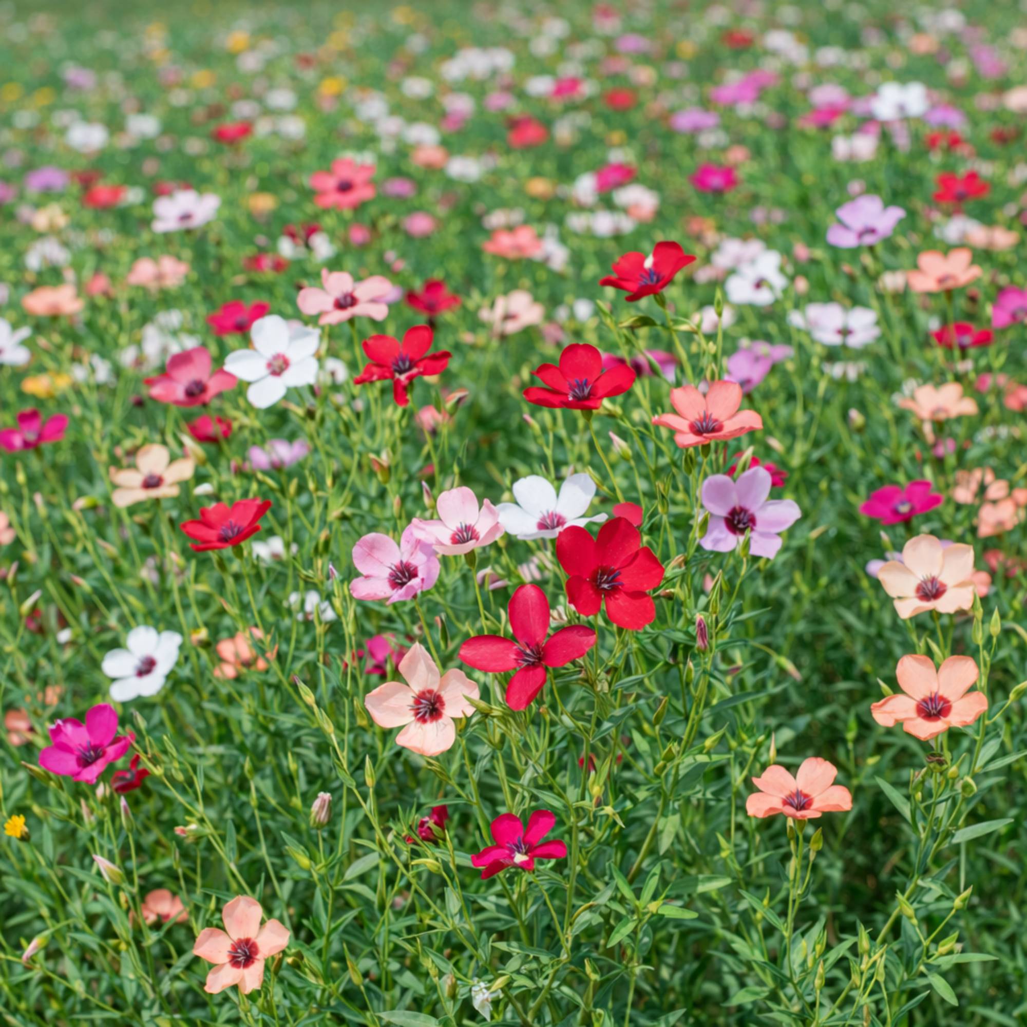 Linum grandiflorum Mix Seeds | Scarlet Flax for Borders