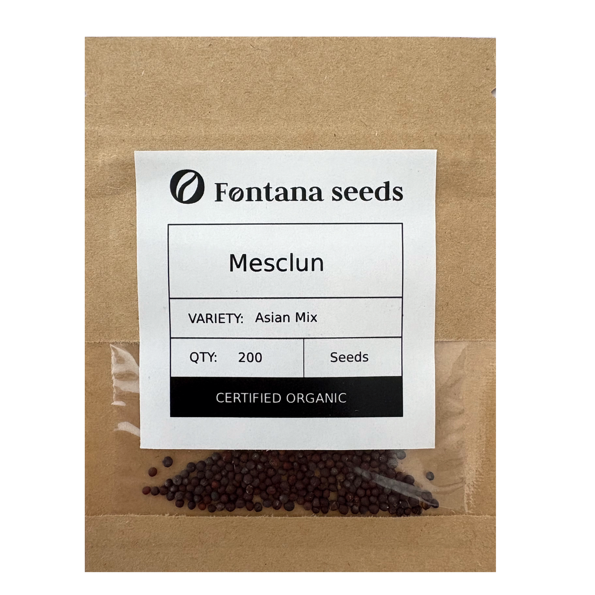 Organic Mesclun Seeds - Asian Mix