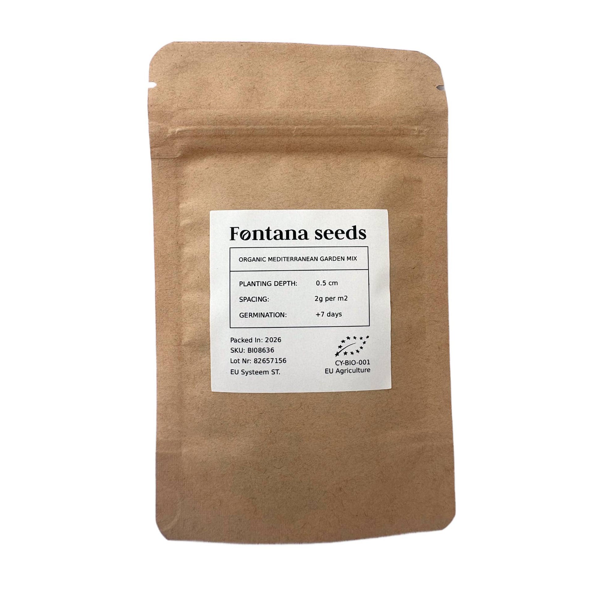 Organic Mediterranean Flower Mix Seeds