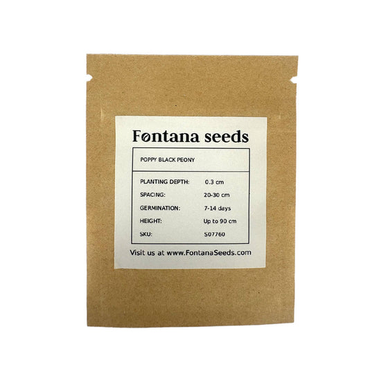 Poppy Black Peony Seeds
