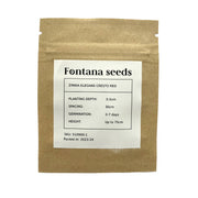 Red Zinnia Cresto Flower Seed