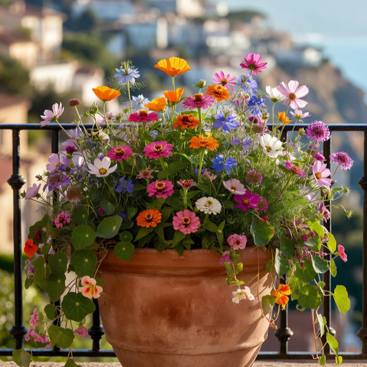 Mediterranean Balcony Flowers – April Sunset Mix